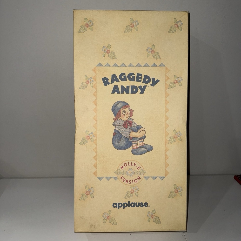 Raggedy Andy 1993 Molly Version Made by Applause With COA New In Box 18" Box A